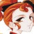 Pixelated static image of a cartoon character with red hair and closed eyes, likely from an anime or manga style, displayed as a buddy icon.