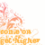 Pixelated orange and pink floral design with stylized text reading 'FROG' and 'FLYER' in blocky letters, set against a white background.