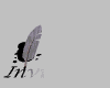 Animated sequence showing a feathered quill and black inkwell icon with evolving text beneath, transitioning from 'Invit' to 'Invitado' across frames.