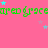Green text reading 'grace' repeats across a pink background with scattered cyan and purple stars; the right edge shows a gray rectangle.