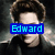 six pixelated images showing a person with brown hair and dark clothing, each with blue text overlays changing across frames