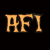A six- displays a sequence of pixelated images with orange 'AFI' text on black background in the top-left