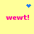 Yellow background with pink text and blue pixel art elements in a