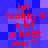 Red pixelated text on a blue background reads "im lookin 4 a bf a hott one!!" in two identical vertical
