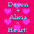 Pixelated text and heart symbols on a pink background with two identical side-by-side compositions.