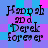 Pixelated text on a blue and pink checkered background with visible color shifts between frames.