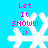 Pixelated snowflake icon with pink text 'Let It SNOW!!! :)' on cyan background, showing animation variations in snowflake shape and text position.