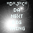Pixelated text reads "*D*XJ*C* DA NEXT BIG THING" over a dark background with bright light flares, displayed in four -aligned