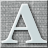 A light gray triangular shape with dark gray internal sections on a pixelated gray background.