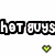 Pixelated collage of four celebrity images with 'HOT GUYS' text and green heart symbol on white background.