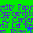 A static image with four quadrants of repeating text in purple on green, cyan, blue, and teal backgrounds, with a small blue star and green star in the lower quadrants.