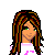 Pixel art contact sheet showing a female character's head, torso, and legs with pink text reading "*sIngle**hAtiNg* it!!!" on white background.