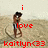 Pixelated image of a figure in dark clothing holding an object, with red text reading 'i love kaitlyn<33' overlaid on the scene.