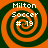 Four identical orange and dark green spiral patterns with white text reading "Milton Soccer #19" arranged in a