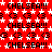 Red background with repeating black text 'CHELSEA!!!' and white star shapes in a pattern