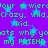 Purple background with blue stars and green text repeating 'Crazy, wild kid... my FRIEND' in pixelated font.