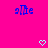 Bright pink background with blue pixelated text 'gite' on left and right, two light blue pixelated hearts below center.