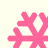 Four pink snowflake-shaped icons arranged in a on a light beige background, each with distinct branching patterns