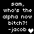 Pixelated text on black background with white and gray heart symbols, showing variations in heart color