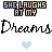 Pixel art text and heart icons with pastel block letters, cursive script, and light blue hearts on white background.