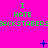 Bright pink background with repeating green text "I HATE BACKSTABERS" and blue pixelated symbols changing across three