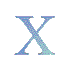 Animated sequence of stylized X-shaped icons in varying color schemes and orientations on a white background.