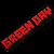 Animated icon features a skeletal figure with long hair holding a flaming object, with 'GREEN DAY' and 'THE NEW LUNCH' text in red and white on black backgrounds.