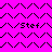 Pixelated zigzag pattern with 'Stef' text on cyan and purple backgrounds, split into four quadrants with alternating color schemes.