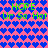 Pixelated icon with pink background and blue heart pattern, displaying green text "HOPE" above repeated phrases "Ur So Hot Ur So Hot" in two identical horizontal sections.