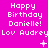 Pixelated birthday message with repeated text and symbols on a bright pink background, featuring three of identical phrases and varying small decorative elements