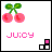 Pixel art cherry icon with pink text and animated block elements in a contact sheet layout