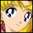 Pixelated anime-style close-up of a character with blonde hair and blue eyes, next to text reading "AnimeIM" and "com" on a black background.