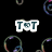 Animated icon with two 'T•T' text elements and a 'u4 ever' phrase over colorful swirls on black background.