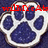 A static pixelated icon features a white paw print with dark blue pads on a dark background, overlaid by red text reading "wiliRiAts" in blocky letters.
