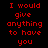 Red pixelated text on dark backgrounds in four quadrants, each displaying the phrase "I would give anything to have you" with varying background shades.