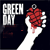 Pixelated static icon showing a white hand holding red bloodied object with 'GREEN DAY' text on dark background.