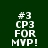 #3 CP3 FOR MVP! text appears in four distinct configurations with yellow highlight bars on dark green background.