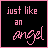 nine with black backgrounds and pink text displaying phrases like "just like an angel" and "you're gonna make me fly," where the word "angel" has a small star above it in some