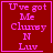 Four red square with pink text reading "U've got Me Clunby N Luv" and a bottom underline, each containing distinct small symbols in the lower-right corner