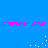 Blue background with pink pixelated text repeating 'carlee ann' and scattered white dots in two horizontal