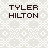 A 4x4 contact sheet of animated frames showing a repeated name and text with three identical headshots, set against a patterned background.