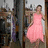 A pixelated image of a person in a pink dress on the left, with cyan text on a bright pink background reading "Myla is the best over 10" and "so dont think other way or fail i might just be or worst nightmare".