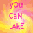 A repeating pattern of pink text on a swirling orange-yellow background with vertical white lines.