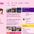 Pixelated static image showing a grid of small icons on a light pink background with purple and yellow accents.