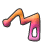 Animated sequence of a stylized orange-pink figure with rounded limbs performing motion changes against gray background.