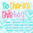 Pixelated text reads "So there's this boy" with a heart symbol, set against a light blue background with faint patterns and small decorative elements.