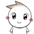cartoon character expressions with closed eyes, open mouth gestures, and red 'Hi' speech bubbles on a gray background