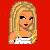 Pixel art contact sheet of a blonde female character with long hair, wearing a white sleeveless top and bracelet, displayed across four frames on red and white backgrounds with "Polish Princess" text.