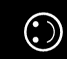 White smiley face icons with varying eye and mouth positions on black background, displayed in four of four