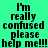 Four identical pixelated text in green, purple, pink, and light purple backgrounds with black blocky letters reading "I'm really confused please help me!!!"